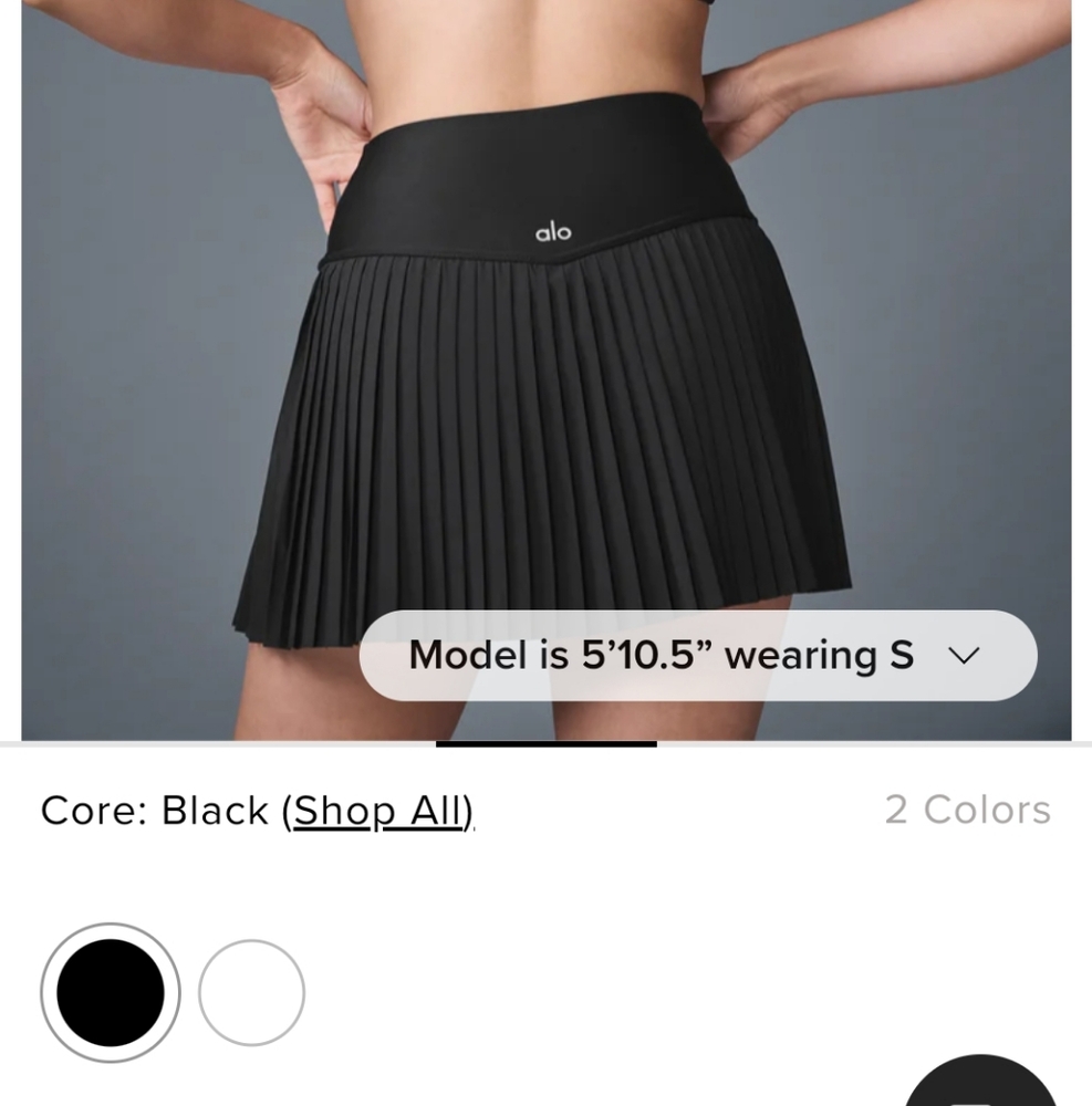 Alo grand slam tennis skirt